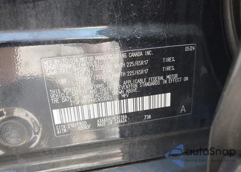2024 Toyota Rav4 Le from USA, damaged, VIN 2T3F1RFV4RC453062